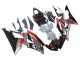 2008-2016 Yamaha YZF 600 R6 Motorcycle Fairings - Silver Black Red Shark 4