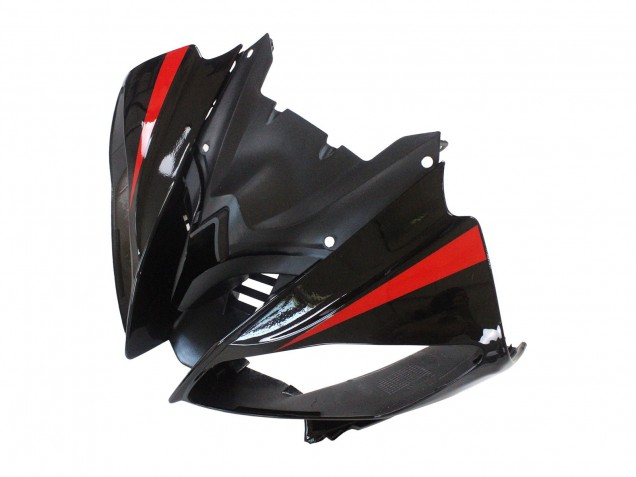2008-2016 Yamaha YZF 600 R6 Motorcycle Fairings - Silver Black Red Shark 4