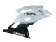2008-2016 Yamaha YZF 600 R6 Motorcycle Fairing - White Blue Glossy Black