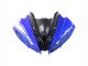2008-2016 Yamaha YZF 600 R6 Motorcycle Fairings - White Blue Glossy Black