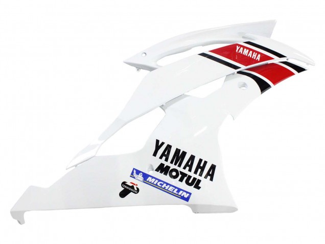 2008-2016 Yamaha YZF 600 R6 Motorcycle Fairings - White Red Black Motul Michelin