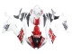2008-2016 Yamaha YZF 600 R6 Motorcycle Fairings - White Red Black Motul Michelin