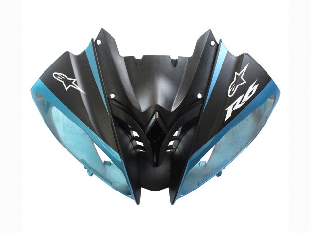 2008-2016 Yamaha YZF 600 R6 Motorcycle Fairings - Light Blue Matte Black Petronas ENEOS