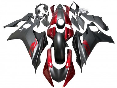 2017-2023 Yamaha YZF 600 R6 Motorcycle Fairings - Red Matte Black