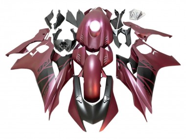2017-2023 Yamaha YZF 600 R6 Motorcycle Fairings - Maroon Red Matte Black