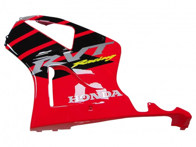 2000-2006 Honda VTR1000 Motorcycle Fairings - Silver Red Black Stripe Racing
