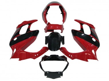 1997-2005 Honda VTR1000F Motorcycle Fairings - Red Glossy Black