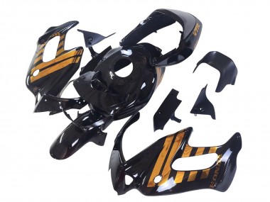 1997-2005 Honda VTR1000F Motorcycle Fairings - Glossy Black Gold