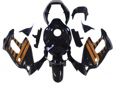 1997-2005 Honda VTR1000F Motorcycle Fairings - Glossy Black Gold