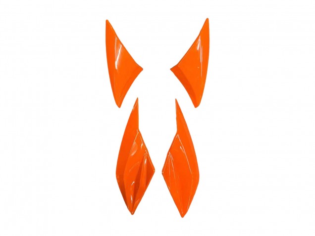 2010-2013 Kawasaki Z1000 Motorcycle Fairings - Orange Glossy Black