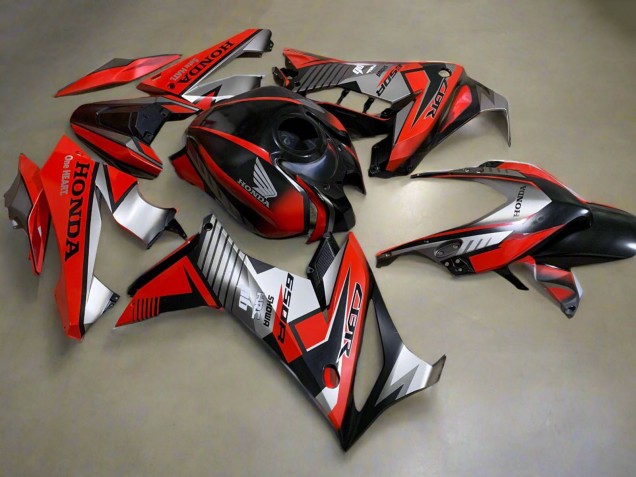 2019-2020 Silver Red Glossy Black Honda CBR650R Motorcycle Fairings