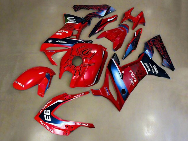 2019-2020 Red White Dark Blue HRC Pull&Bear 93 Honda CBR650R Motorcycle Fairings