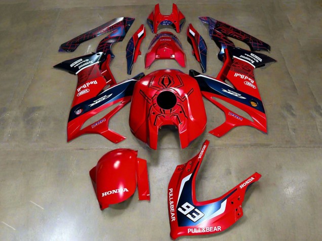 2019-2020 Red White Dark Blue HRC Pull&Bear 93 Honda CBR650R Motorcycle Fairings
