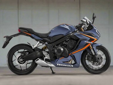 2019-2020 Glossy Dark Blue Orange Black Honda CBR650R Motorcycle Fairings