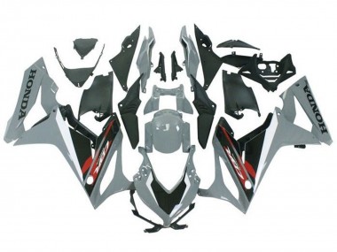 2019-2020 Nardo Grey Black Red Honda CBR650R Motorcycle Fairings