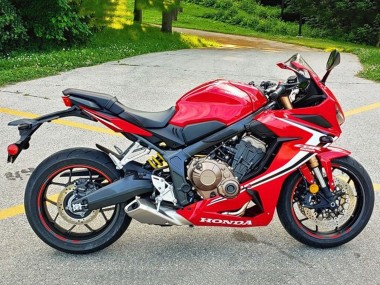 2019-2020 Red White Black Stripe Honda CBR650R Motorcycle Fairings