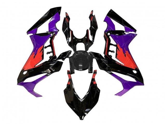 2019-2020 Purple Red Glossy Black Honda CBR650R Motorcycle Fairings