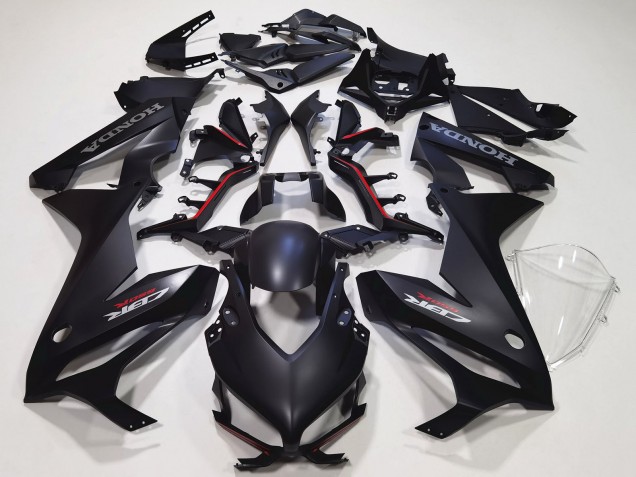 2021-2023 Matte Black Honda CBR650R Motorcycle Fairing Kits