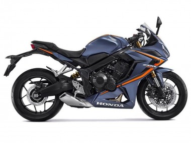 2021-2023 Matte Dark Blue Orange Black Honda CBR650R Motorcycle Fairings