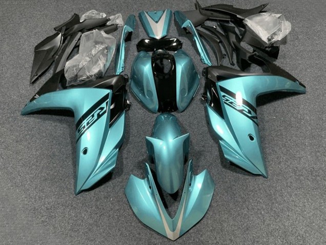 2015-2018 Yamaha YZF R3/R25 Motorcycle Fairings - Light Blue Black