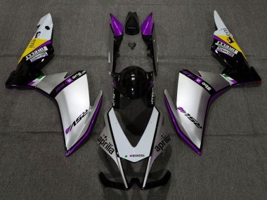 2009-2015 Aprilia RSV4 1000 Motorcycle Fairings - Silver Black Purple Yellow