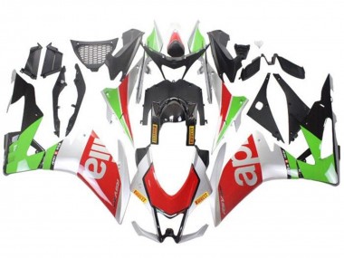 2009-2015 Aprilia RSV4 1000 Motorcycle Fairings - Silver Red Green