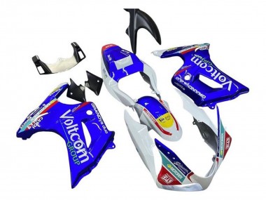 2003-2013 Suzuki SV650 Motorcycle Fairings - White Blue Voltcom