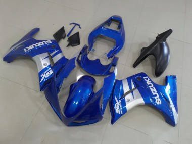 2003-2013 Suzuki SV650 Motorcycle Fairings - Blue Silver White