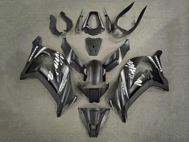 2011-2015 Kawasaki ZX10R Motorcycle Fairings - Matte Black White
