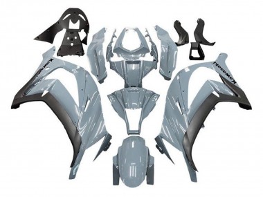 2011-2015 Kawasaki ZX10R Motorcycle Fairings - Nardo Grey Matte Black
