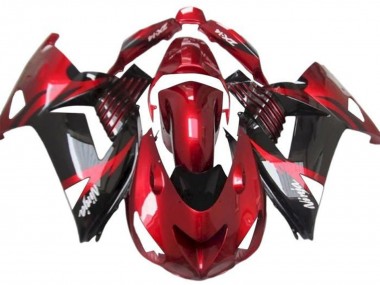 2012-2024 Red Glossy Black White Ninja Kawasaki ZX14R ZZR1400 Motorcycle Fairings