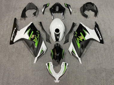 2013-2024 Kawasaki EX300 Motorcycle Fairings - White Green Black