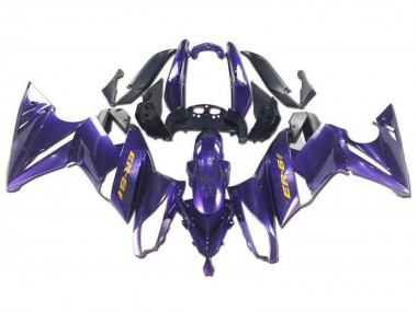 2009-2011 Kawasaki Ninja ER6F Motorcycle Fairings - Purple Yellow