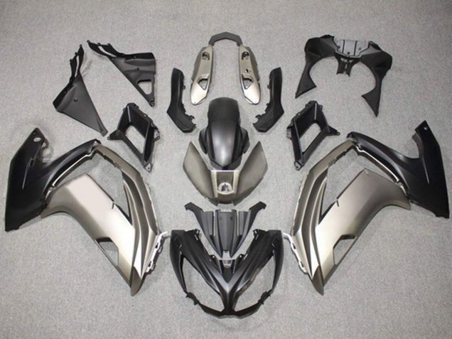 2012-2016 Kawasaki Ninja 650 EX650 Motorcycle Fairings - Silver Matte Black