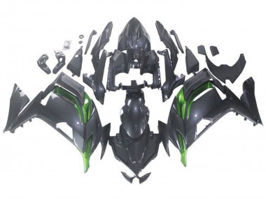 2020-2025 Faux Carbon Fiber Green Kawasaki Ninja 650 EX650 Motorcycle Fairings