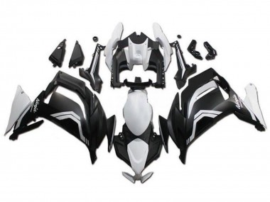 2020-2025 White Matte Black Kawasaki Ninja 650 EX650 Motorcycle Fairings