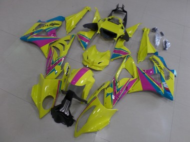 2009-2014 BMW S1000RR Motorcycle Fairings - Yellow Pink Blue