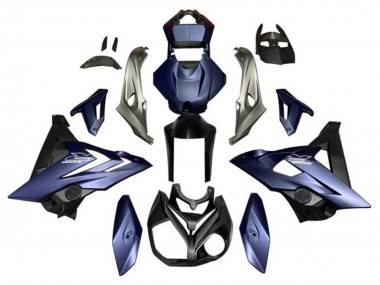 2015-2016 BMW S1000RR Motorcycle Fairings - Silver Matte Blue Matte Black
