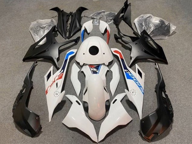2019-2022 BMW S1000RR Motorcycle Fairings - Glossy White Matte Black Blue