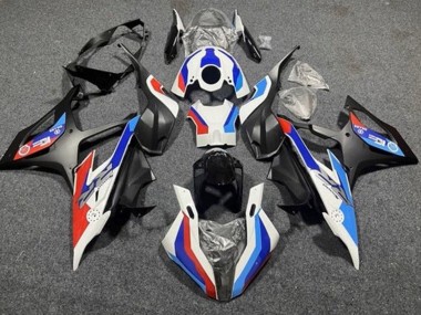 2019-2022 BMW S1000RR Motorcycle Fairings - White Blue Matte Black Red
