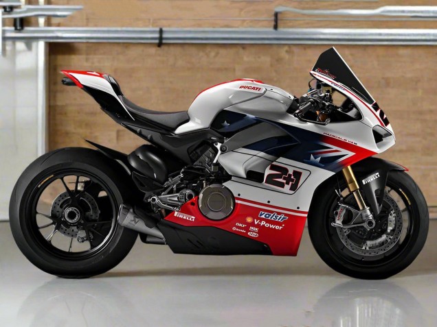 2018-2019 Ducati Panigale V4 V4S Motorcycle Fairings - Silver Red Black