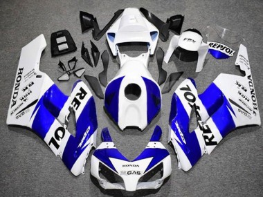 2004-2005 Honda CBR1000RR Motorcycle Fairings - White Blue Black Repsol