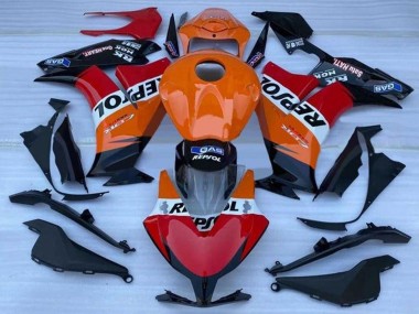 2012-2016 Honda CBR1000RR Motorcycle Fairing - Orange White Red Glossy Black Repsol