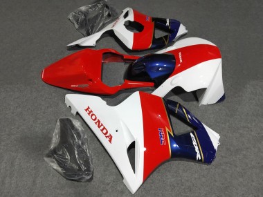 2002-2003 Honda CBR900RR 954 Motorcycle Fairings - White Red Blue Racing
