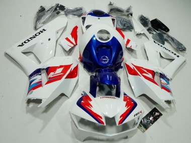 2013-2023 Honda CBR600RR Motorcycle Fairings - White Red Blue Fireblade