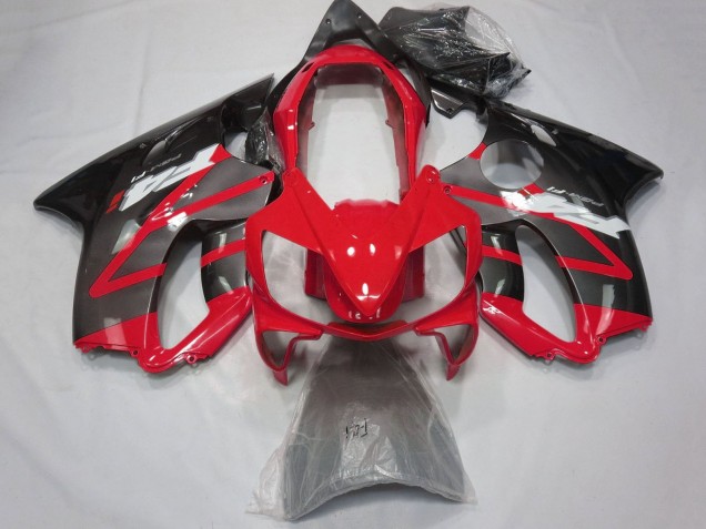 2004-2007 Honda CBR600 F4i Motorcycle Fairings - Red Grey Glossy Black