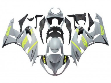 2009-2012 Kawasaki ZX6R Motorcycle Fairings - Grey Yellow Black