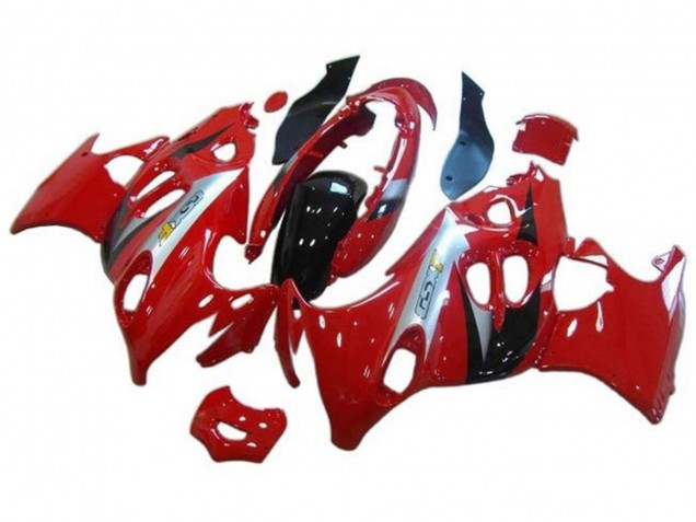 2004-2006 Suzuki GSX600F/GSX750F Motorcycle Fairings - Red Silver Black