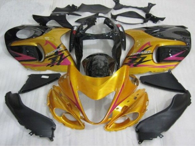 1996-2007 Suzuki GSXR 1300 Hayabusa Motorcycle Fairings - Gold Black Pink