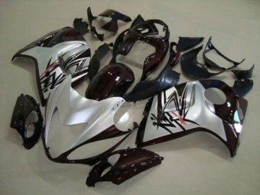 2008-2020 Silver Black Suzuki GSXR 1300 Hayabusa Motorcycle Fairings